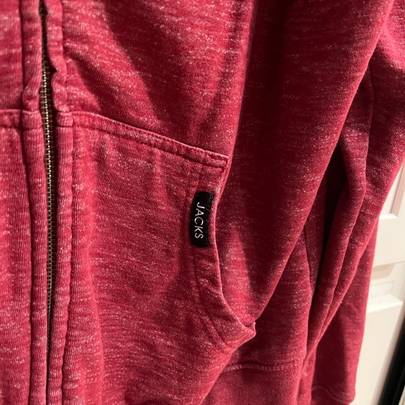 Jacks Surfboard zip-up sweatshirt size xxl heathered-burgundy - Picture 2 of 8